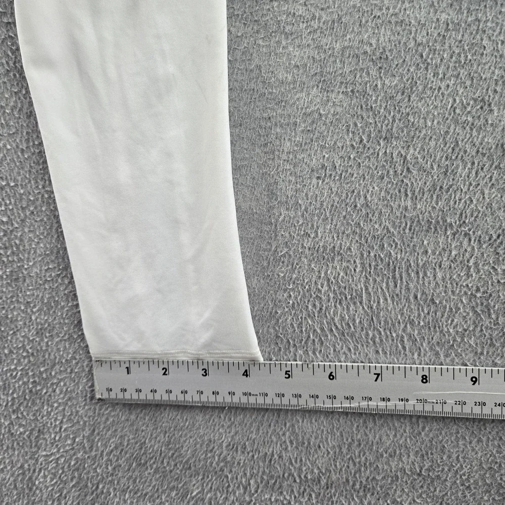 Nike Women Activewear Pants M White Dri-Fit Tight‎ Fit Logo 22